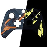 eXtremeRate Replacement Faceplate Cover for Xbox One Elite Controller Series 2, Glow in Dark Mecha - Yellow Custom DIY Front Housing Shell Case for Xbox Elite Series 2 Core Controller (Model 1797) - Image 3