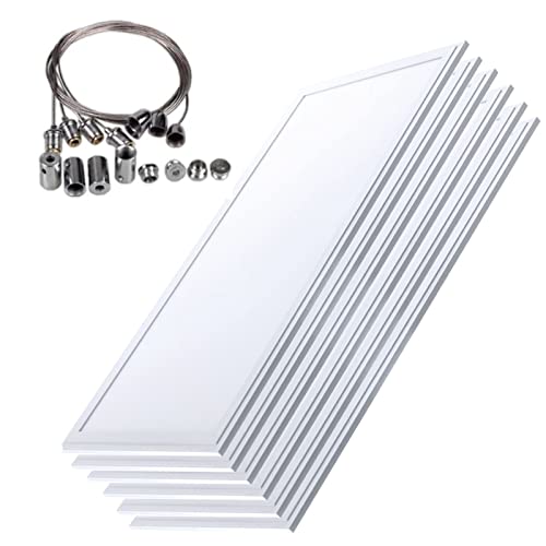 Dalles LED 120x30 Suspendues pour Bureau Lumineux et Grand Espace de Travail Moderne