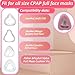 playWooWgo 4 Pack CPAP Full Face Mask Liners Compatible with F20 Full Face Mask Comfort Reusable Cushion Covers Absorbs Facial Oils and Moisture Improve The Comfort of Wearing The Mask (Pink, Medium)