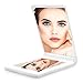 Produktbild Tragbarer Make-up-Spiegel, dimmbar, 8 LEDs, beleuchteter Spiegel, 1-fache und 2-fache Vergrößerung, Kosmetikspiegel, Handtaschenspiegel, faltbar, Doppel-Facetten, Taschenspiegel