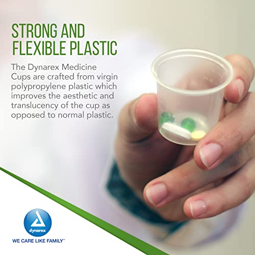 Dynarex Medicine Cups, 1 Oz., Made With Translucent Plastic, For Measuring & Dispensing Liquid And Medication, Easy-To-Read Cc And Ml Graduations, 1 Box Of 100 Cups #TOP4