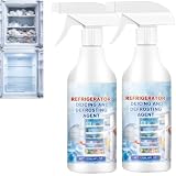 Defrosting Sprays for Fridge Freezers, For Refrigerators and, Agent, Quick De-icer for Frost Buildup, Rapid Melting Defroster (2pcs)