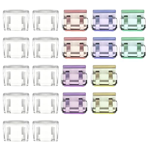 Verazquy 20Pcs Sliding Window Security Clips Locks - Child Safety Sash Stopper, Limit Stopper for Doors Windows Restrictor Sliding Window Door Safety Locks