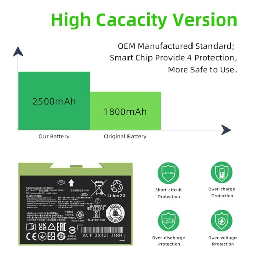 Image of for iRobot Roomba e & i Series ABL-D1 Battery Replacement, Compatible with Roomba i8 i8+ i7 i7+ i4 i4+ i3 i3+ e5 e6 J7 J7+ J6+ J6 Plus J5 J5+ Series Li-ion Batteria Capacity 14.4V 37.96Wh