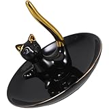 Gain de place : ce plat en céramique est compact et peu encombrant, ce qui en fait une solution de rangement idéale pour les petits objets, les décorations pour chats ou les bijoux