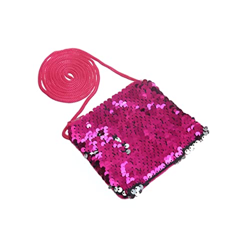 PartyKindom 3Pcs Sequins Coin Purse Fashion Square Bag for Boys Small Change Pouch Handbag for Jewelry Coins Cards Random Colors3