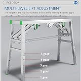 Arbeitsplattform Klappbare Gerüst-Arbeitsplattform, verstellbare Gerüstleiter für Außentreppen zu Hause, tragbare Werkbank zum Malen/Reinigen/Verbessern (120 cm)