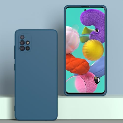 Image of for Samsung Galaxy A51 4G Case Dark Blue, Scratch Resistant with Soft Touch, Slim Thin Phone Cover for Samsung Galaxy A51 4G