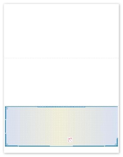 5Forms SLB833 High Security Bottom Blank Laser Checks 8 1/2 x 11