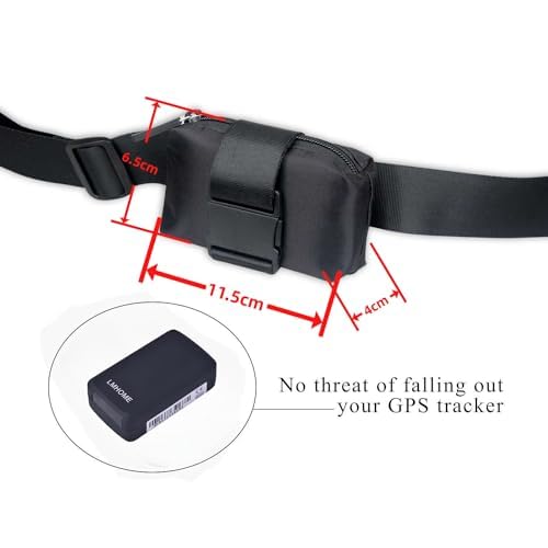 Waterdichte GPS-tracker tas houder voor honden, katten, runderen en schapen | Nylon, scheurvast, verstelbaar - Afbeelding 3