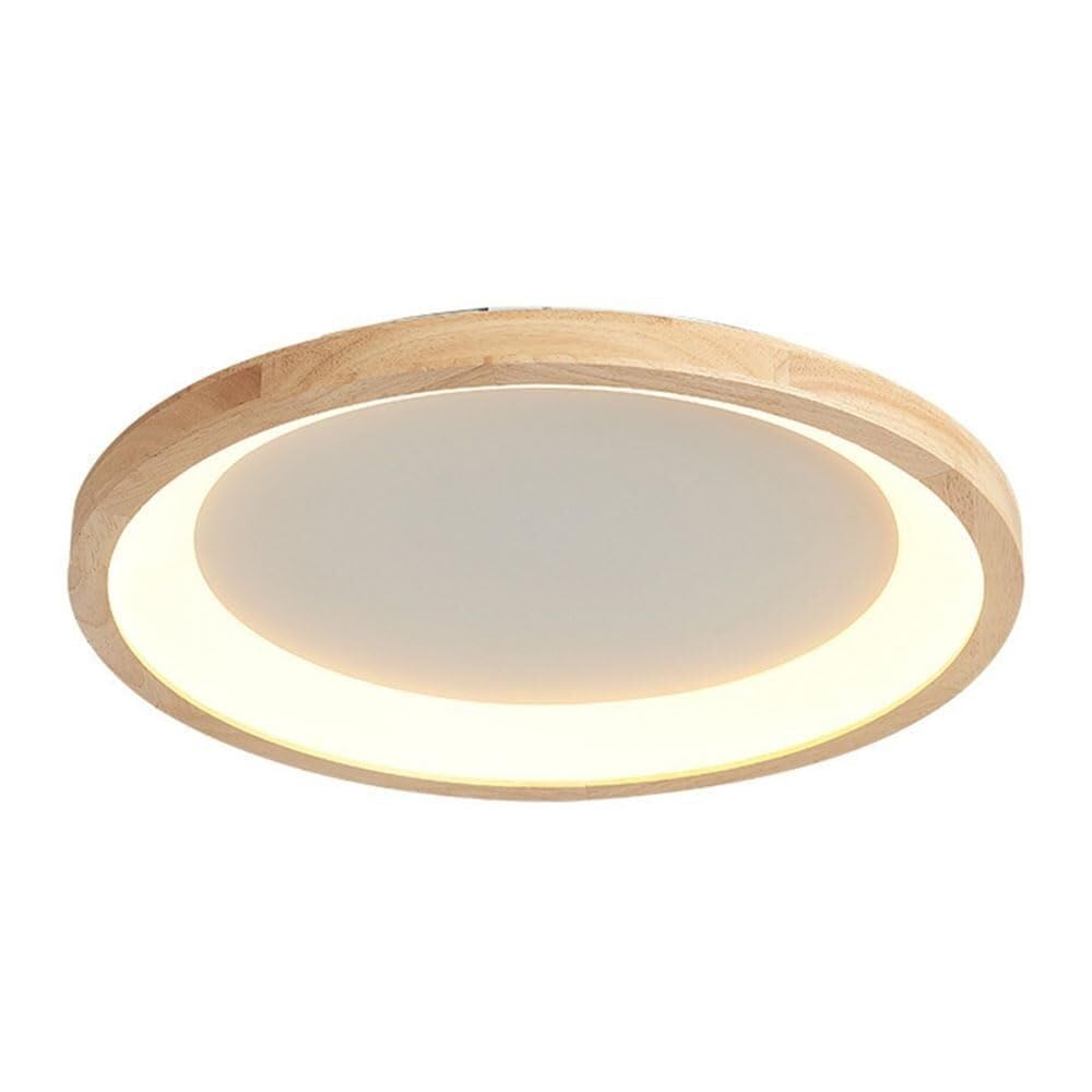 Plafonnier LED bois salon et couloir luminaire moderne pour maison cosy