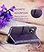 FLYEE Compatible with iPhone 11(6.1 inch,2019 Release),Wallet Case for Women and Girls with Card Holder Pu Leather Flip case Kickstand Protective with Card Slots-Embossed Flowers Purple