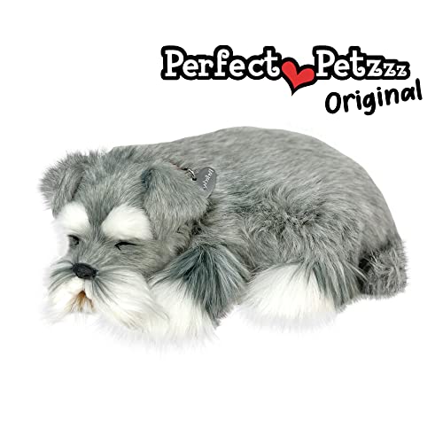 Perfect Petzzz Schnauzer Hundewelpen, die wirklich atmen