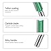Boxonly 7 PCS Straight Router Bit Set 8mm Shank,Double Flute Woodworking Milling Cutter Router Bit Sets 6mm 7mm 8mm 9mm 10mm 11mm 12mm Cut Diameter Cutting Trimming Cutter Routing Bits