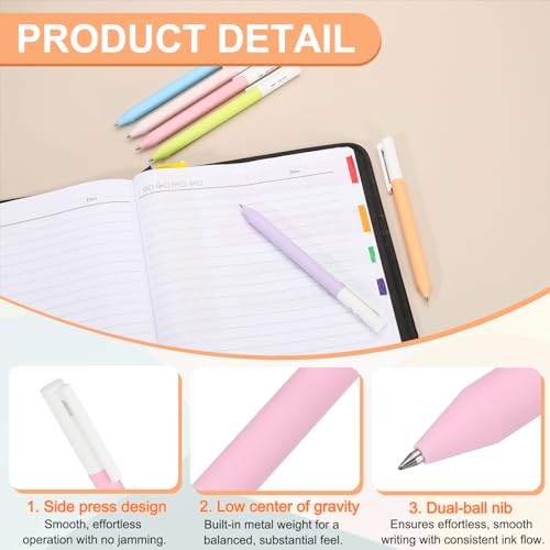 PATIKIL Pack 6 Bolígrafos de Gel 0.5 mm Tinta Rosa miniatura 3