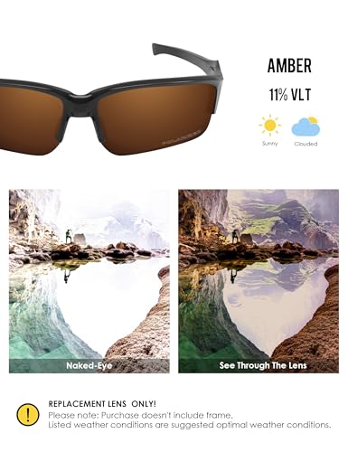 Image of BLAZERBUCK Polarized Replacement Lenses for Oakley Flak Beta OO9363 /Flak Beta Asian Fit OO9372 Sunglass
