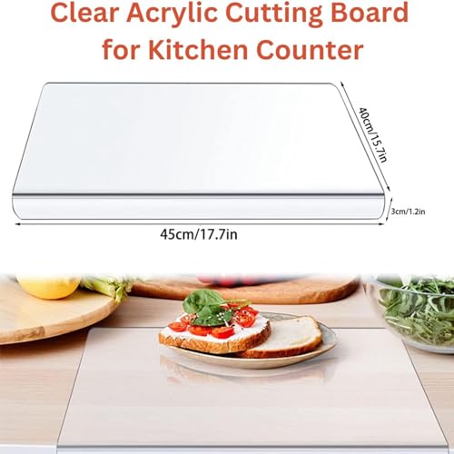 Planche à découper antidérapante avec rebord de protection pour comptoir