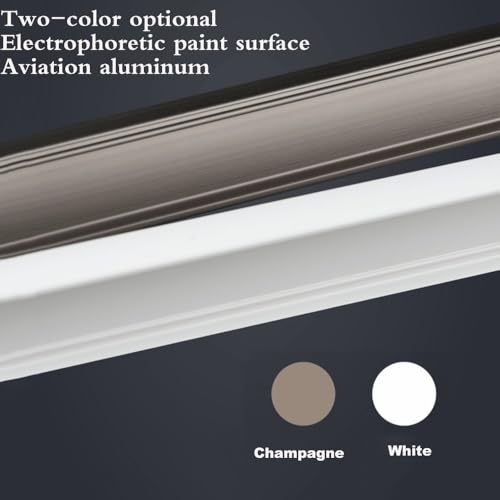 Riel de cortina de montaje en techo, sistema de riel de ventana flexible para duchas y separadores de habitaciones, montado en la pared con polea, ideal para arreglos de cortinas flexibles