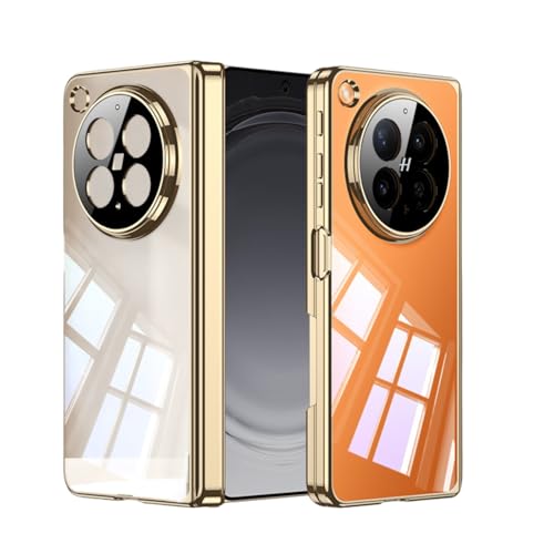 OPPO Find N6 �Ή� �ϏՌ� TPU �\�t�g�J�o�[ �N���A���b�L�f�U�C�� �}�O�l�b�g�q���W�ی� (�S�[���h)