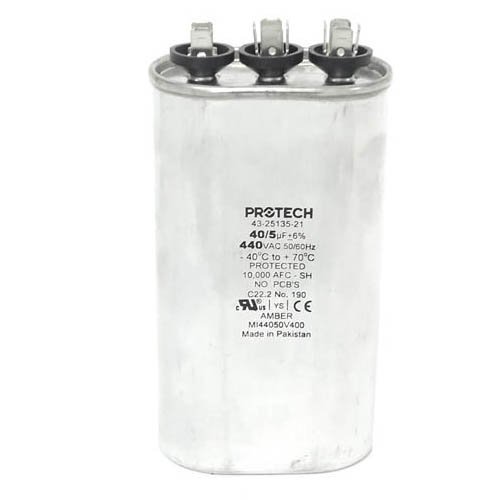 43-22362-08 -Weather King OEM Oval Replacement Dual Run Capacitor 40 + 5 UF/MFD 440 Volt