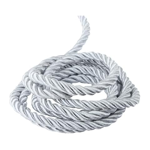 HedongHexi 8mm / 10 Yards Twisted Trim Cord Rope Nylon Twisted Cord Thread String for Home Decor, Crafts Making and Costume Crafting Cover