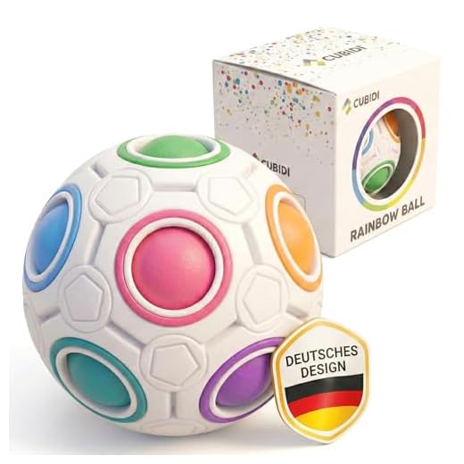 CUBIDI® Original Regenbogenball | Geschicklichkeitsspiel für Kinder und Erwachsene | Spannendes Knobelspiel für Mädchen und Jungen ab 6 Jahren | fördert räumliches Denken, Logik und Vorstellungskraft