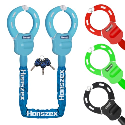 Honszex Scooter Lock, Scooter Locks Anti Theft, 36.22inch Colorful Electric Scooter Handcuff Lock, Bike Locks High Security with Key, Accessories for E Scooter, E Bike by Honszex - Used condition - US$29.99