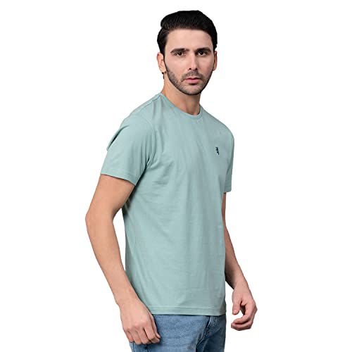 Image of Red Tape Solid Navy Round Neck T-Shirt for Men | Premium Comfort | Versatile Everyday Essential