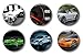 Fun Locker Magnets For Boys - Super Sports Cars - School Supplies - Whiteboard Office or Fridge - Funny Magnet Gift Set (Cars)