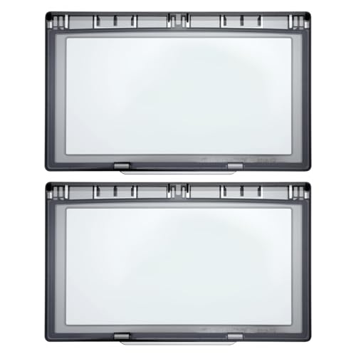 Housoutil 2 piezas Protector de Enchufe Doble Cubierta Adhesiva para Interruptores de Pared Resistente al Agua para Baño y Cocina