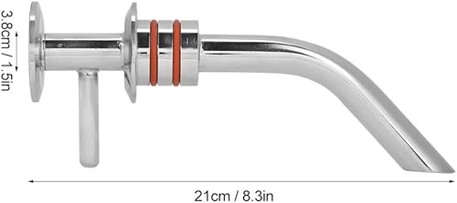 Miniatura 2 de Yosoo Accesorios de fermentador de brazo de estantería, accesorios de brazo de fermentador de acero inoxidable de 1.5 pulgadas con juntas tóricas