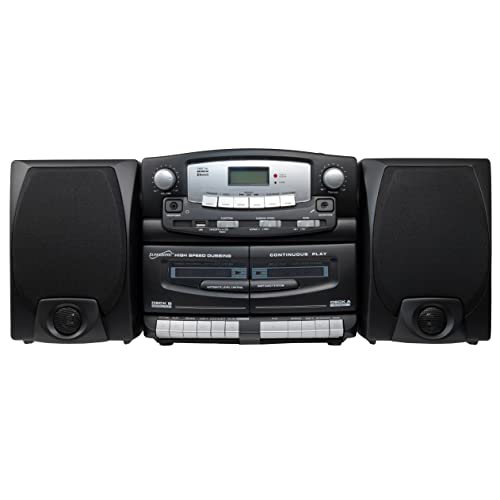 image for Supersonic Black Edition Vintage Bluetooth Stereo System Home Music Au