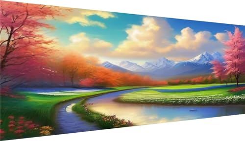 Diamond Painting Grand Format 90x180cm | Kit Complet Peinture Diamant Paysage