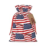 Étiquette en papier kraft pour personnalisation : chaque sac cadeau avec impression patriotique du drapeau américain comprend une étiquette en papier kraft qui ajoute une touche chaleureuse et rustique. L'étiquette est fabriquée en papier de haute qualité, elle est donc durable et peut résister à l'écriture. Vous pouvez écrire un message personnalisé sur l'étiquette comme un vœu de vacances ou le nom du destinataire.