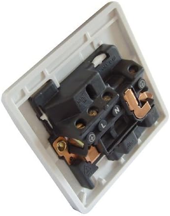 MK Logic Plus K2757 WHI 13A Double Pole Switchsocket, 1 Gang