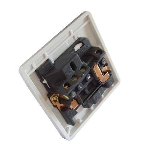MK Logic Plus 2 X K2757 WHI 13A Double Pole Switchsocket, 1 Gang