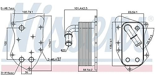 Radiatore Olio NISSENS 90655 Per Cambio Automatico - Ricambio Auto Compatibile Con OE 038117021E - Foto 6