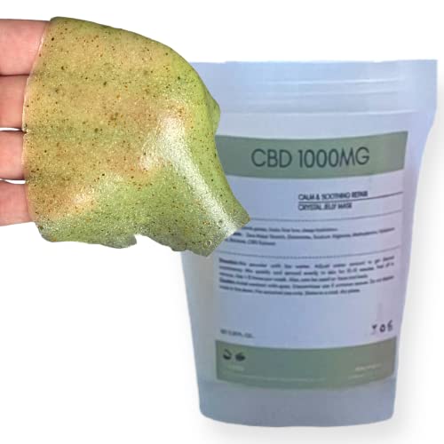 Jelly Mask Powder For Facials Skin Care, Natural Hyaluronic Acid Gel Face Masks, Professional Peel Off Jelly Mask, Moisturizing, Brightening & Hydrating, Rubber Mask Powder Diy Spa (Hemp Seed) #TOP23