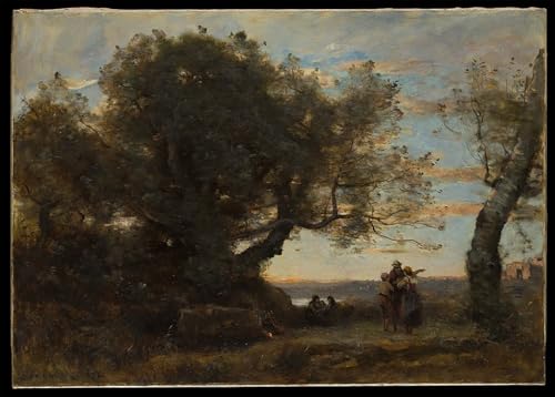 Toile les Gitans de Jean Baptiste Camille Corot pour créer une ambiance galerie dans votre salon