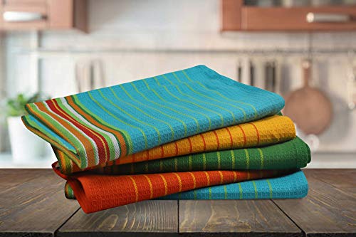 [20"X30", 12 Pack] Premium Kitchen Towels And Dishcloths Sets, Cotton Dish Towels For Kitchen, Multi Color Dish Cloths For Washing Dishes, Hand Towels For Kitchen, Tea Towels & Bar Mops For Kitchen #TOP4