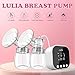 Lulia Double Electric Breast Pump, Breastfeeding Pump 4 Modes & 9 Levels, Low Noise, Anti-Backflow & LED Display, BPA Free, Portable Breast Pumps with 24mm Flange