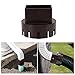 Horoper Downspout Adapter, Downspout Extensions Plastic Drain Adapter Replacement Downpipe Converter Connector Spout Adaptor with Screws (Brown L 3x4in)