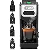 KOTLIE 4-in-1 Espresso Capsule Coffee Machine, Single Serve Coffee Maker for K*cup/Nes/DG/Ground Coffee, 19Bar, 1L,ST-550(silver)