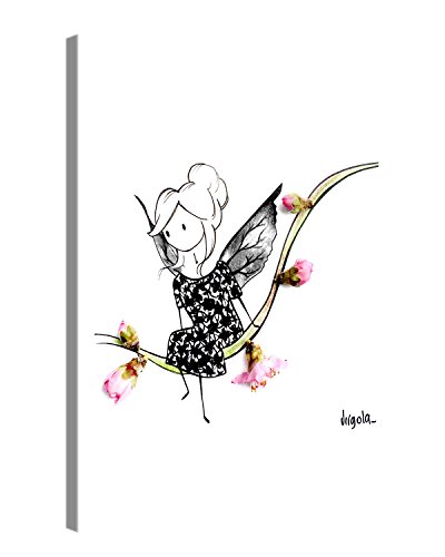 PICANOVA u0096 Virgola Art u0096 Impression sur toile de qualité supérieure u0096 Impression sur châssis en bois de 2 cm pour chambre et salon, 100 % polyester/100 % bois de pin., Vivianamori, 80 x 60 cm