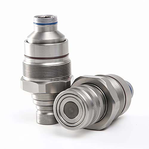 UOYETIB Male & Female Flat Face Coupler Kit 6679837 6680018 Compatible for Bobcat 753 763 773 863 864 883 A220 A300 A770