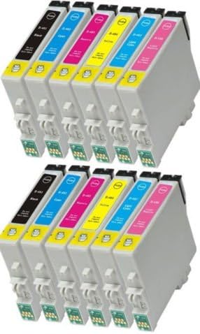 12 BVH Direct Ink Cartridges Compatible with Epson Stylus Photo R200 R220 R300 R300M R320 R340 RX500 RX600 RX620 RX640 printers