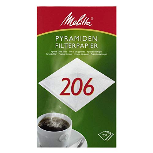Pyramiden-Filterpapier 206 G, Weiß, 200 Stück