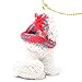 Conversation Concepts Poodle Tiny Miniature One Christmas Ornament White Sport Cut - Delightful!