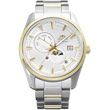 Orient Stretto Sun & Moon RA-AK0312S30B 41.5mm Automatic Mechanical Unisex Watch White Dial, Stainless Steel Case & Bracelet, Date Display, Limited Edition