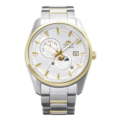 Orient STRETO Sun & Moon RA-AK0312S30B 41.5mm �������� �@�B�� ���j�Z�b�N�X �r���v ? �z���C�g�_�C�����A�X�e�����X�X�`�[���P�[�X&�u���X���b�g�A���t�\���A�����